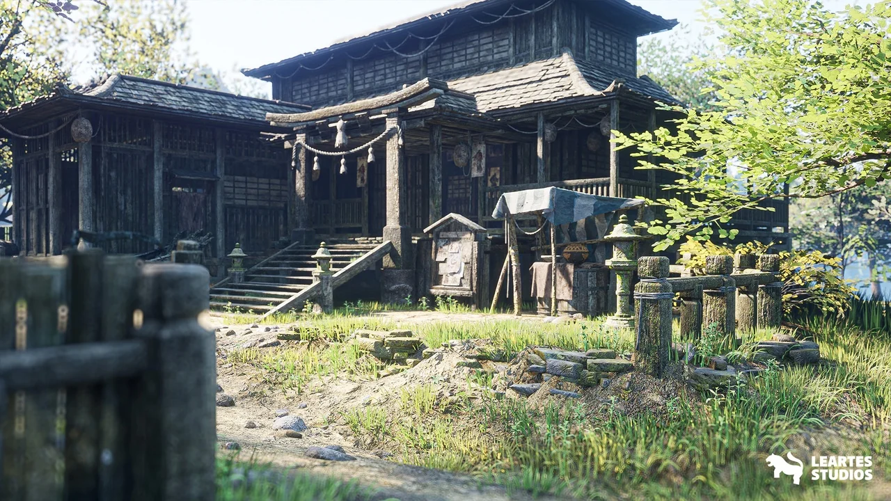 Feudal Japanese Village Environment ( Japan Medieval Japanese Japan Feudal 3D ) asset
