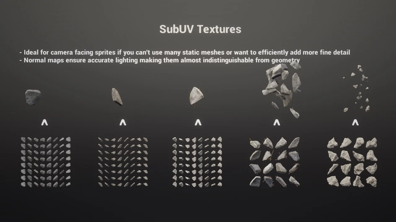 Concrete Debris VFX Pack asset