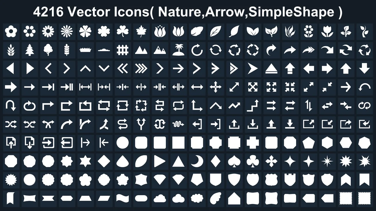 Clean Flat GUI Elements asset