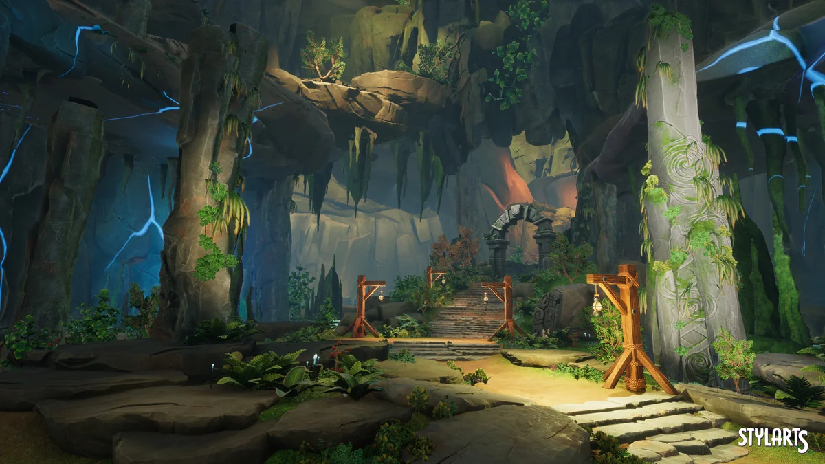 Stylized Lost Cave asset