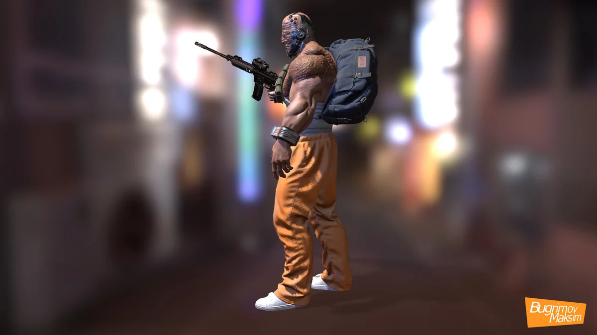 PBR CyberPrisoner asset