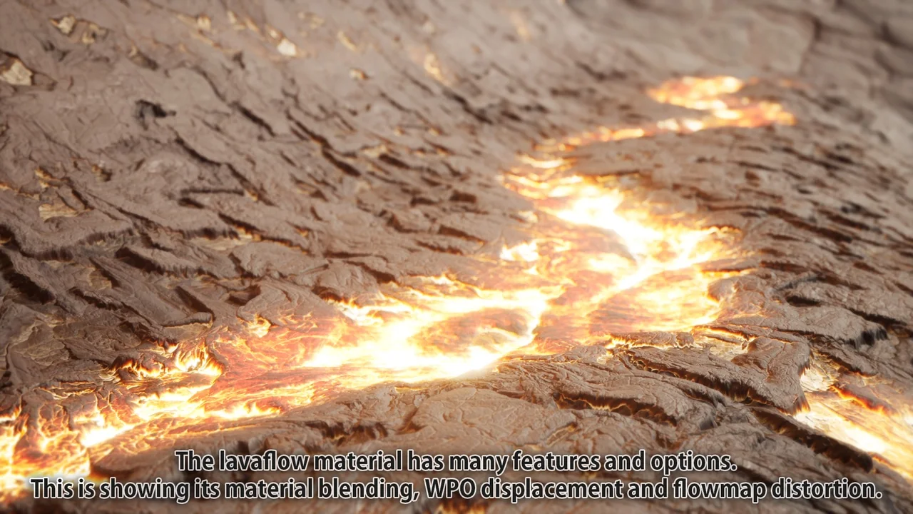 Cooled & Flowing Lava asset