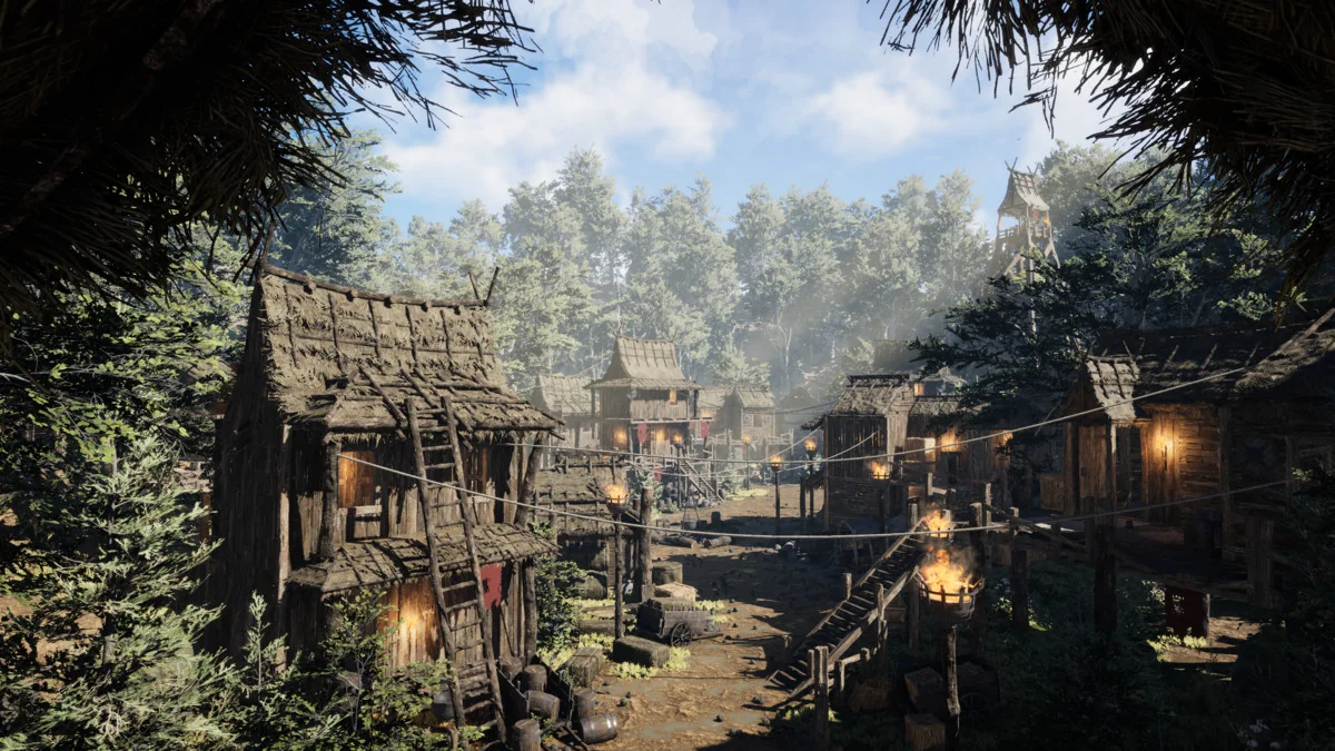 Modular Medieval Bandit Village (Medieval Village, Bandit village, Town) asset