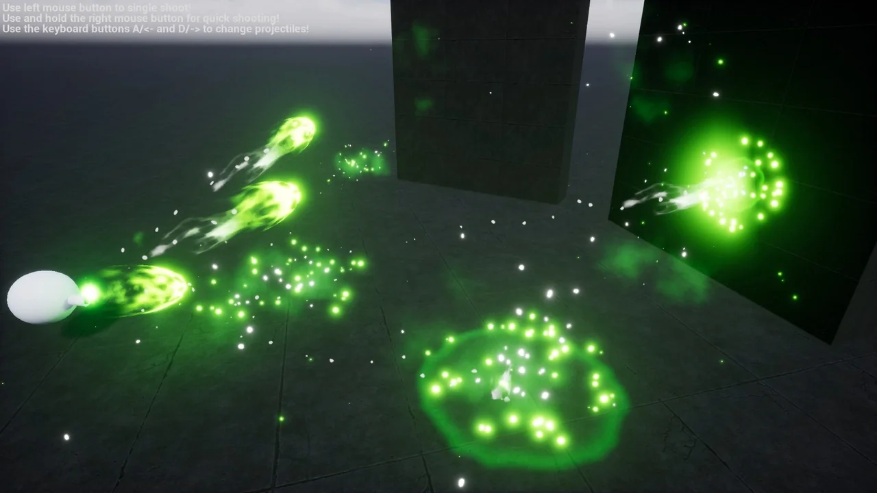 Niagara Projectiles Vol.1 asset