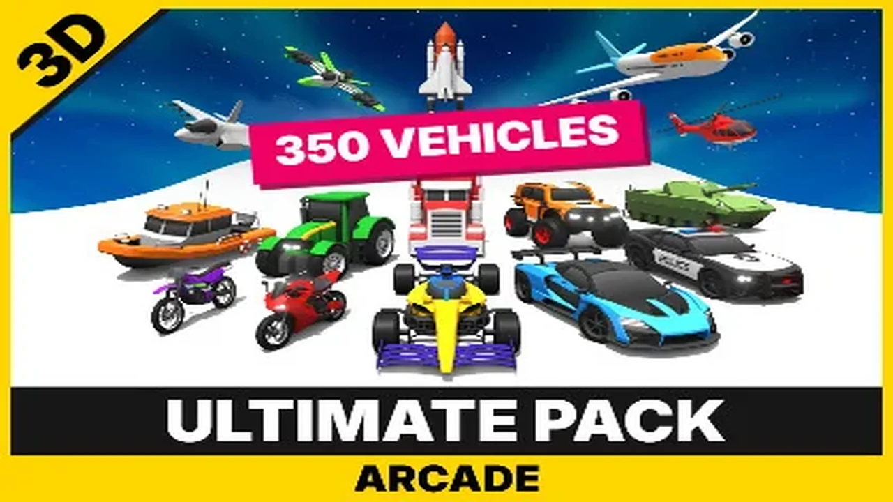ARCADE: Ultimate Vehicles Pack - Low Poly Cars