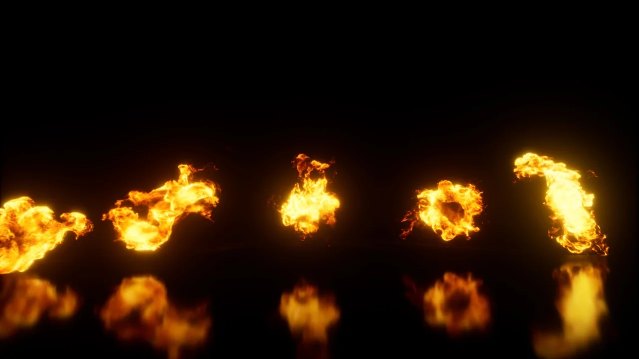 Real Fire Pack 2d Effect Pack asset