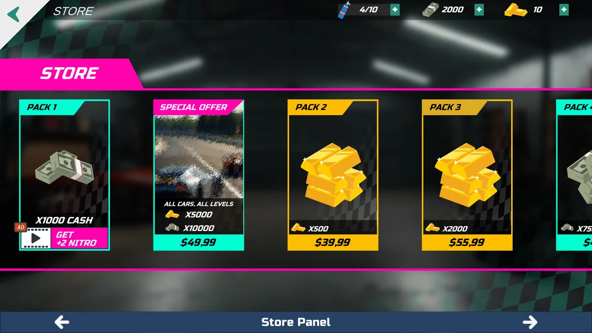 Universal Car Games UI Pack asset