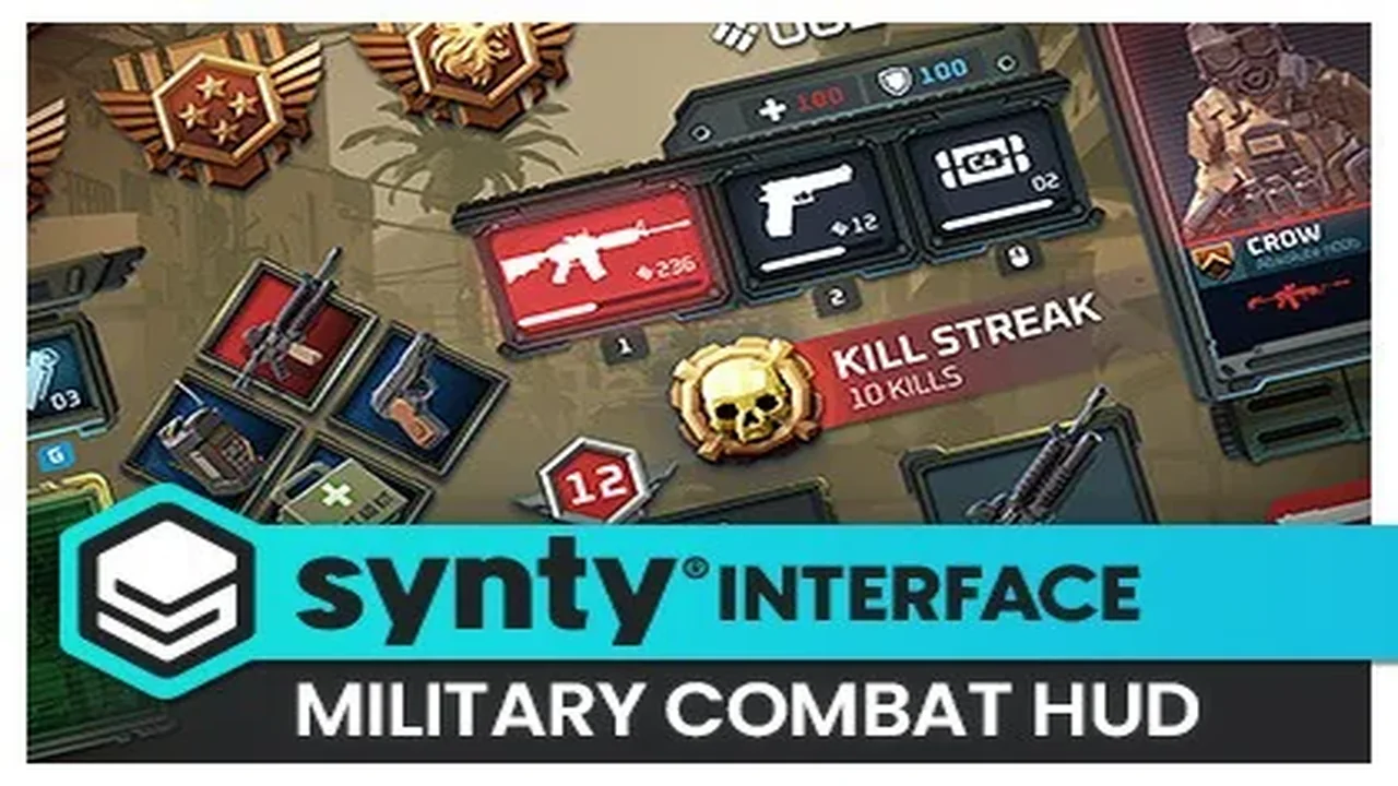 Military Combat HUD - Synty INTERFACE - GUI