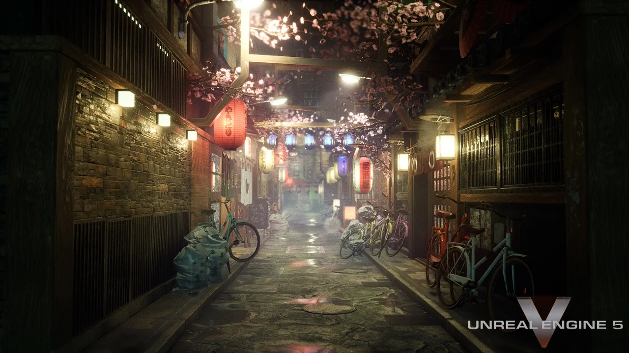 A Japanese alley environment pack asset