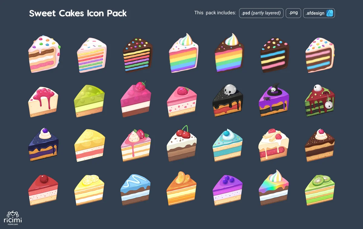 Sweet Cakes Icon Pack asset