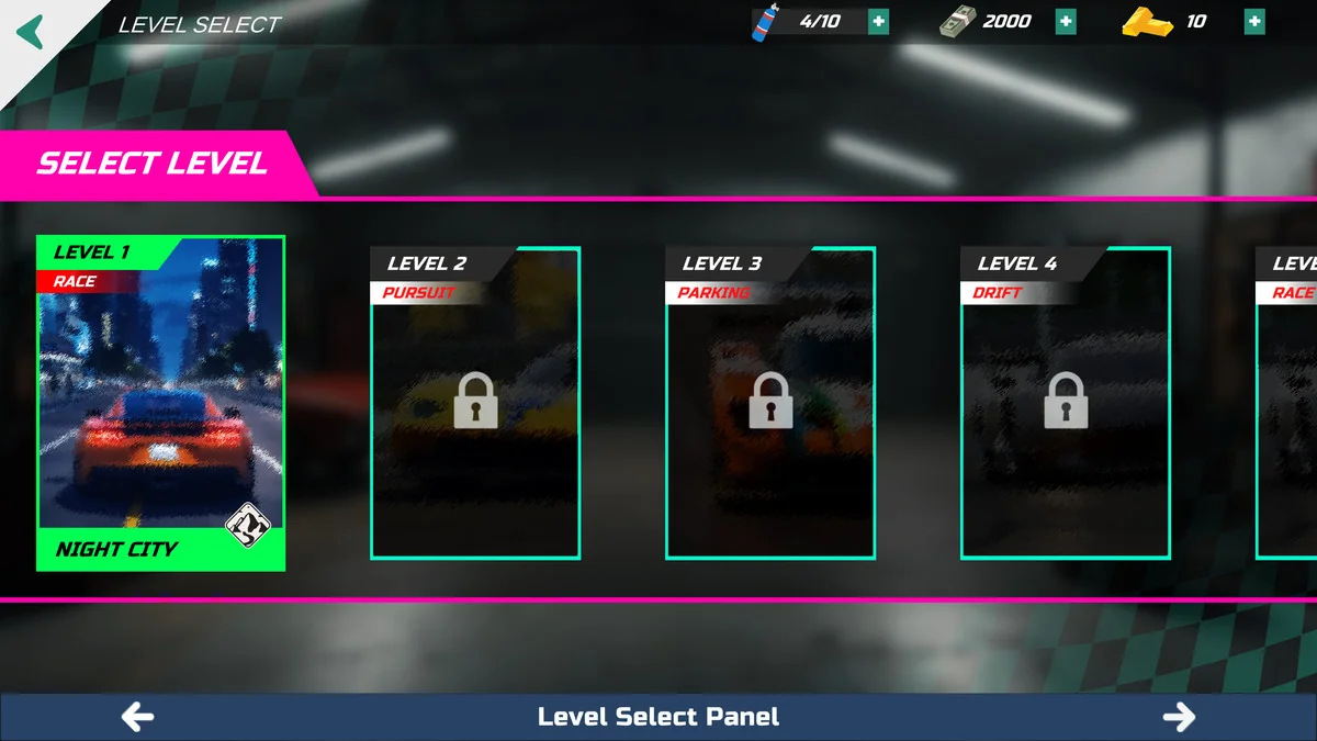 Universal Car Games UI Pack asset