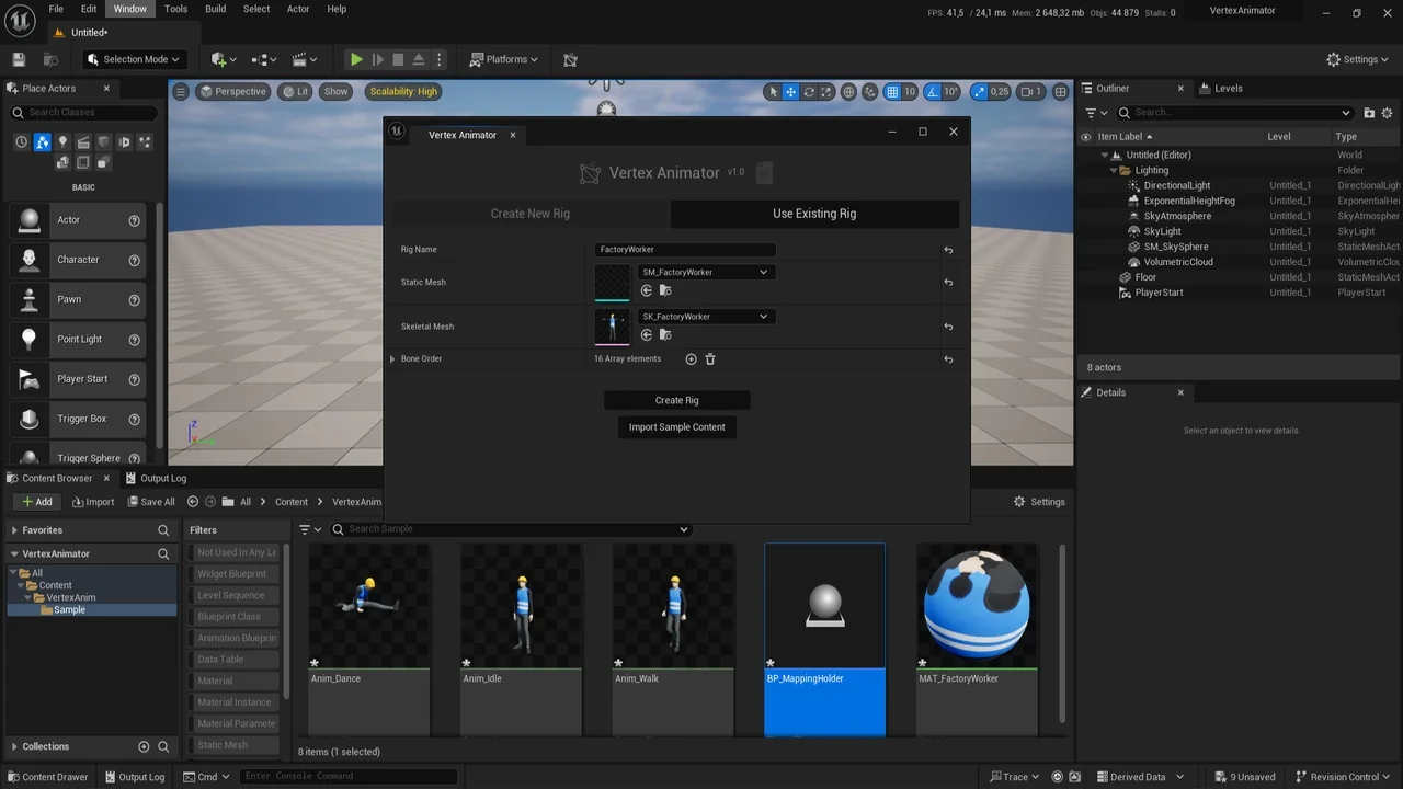 Vertex Animator asset