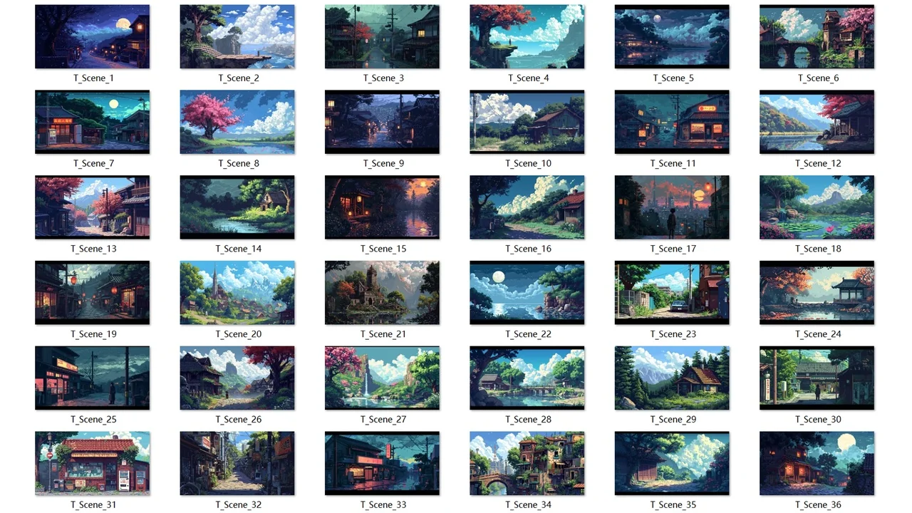 2D Pixel Scene 3 asset