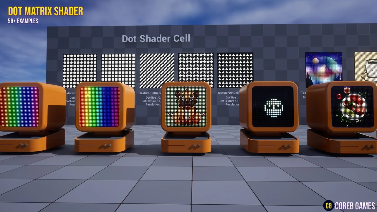 Dot Matrix Shader Pack asset