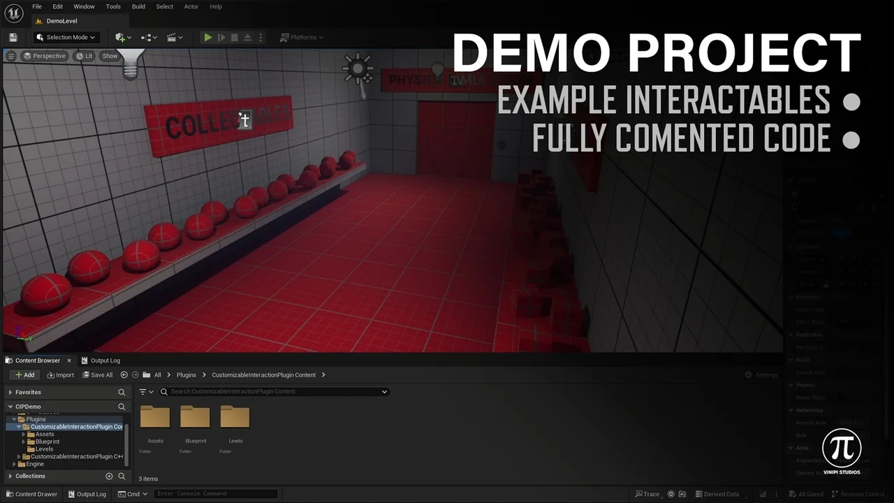 Customizable Interaction Plugin asset