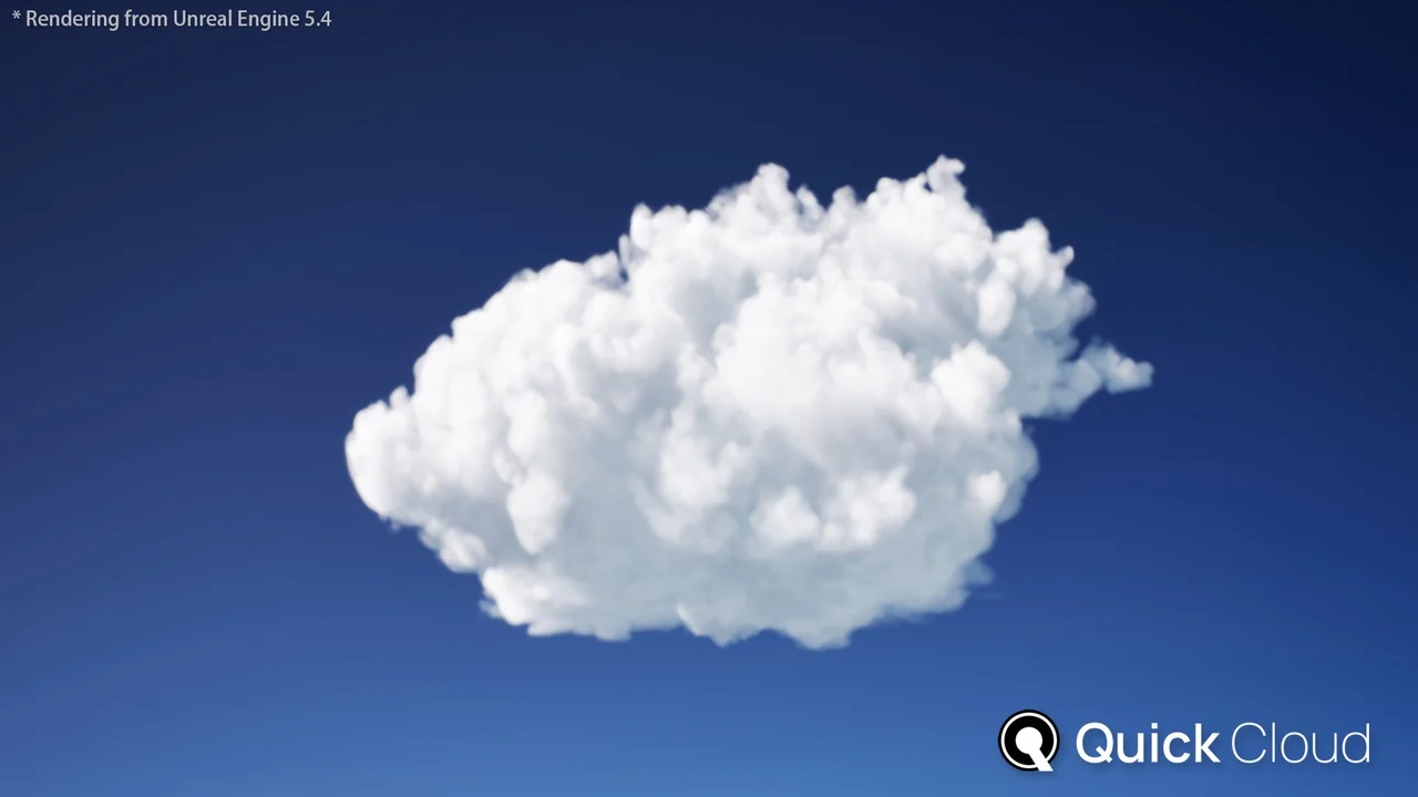 Quick Cloud – VDB Cloud Volumetric Cinematic Clouds asset