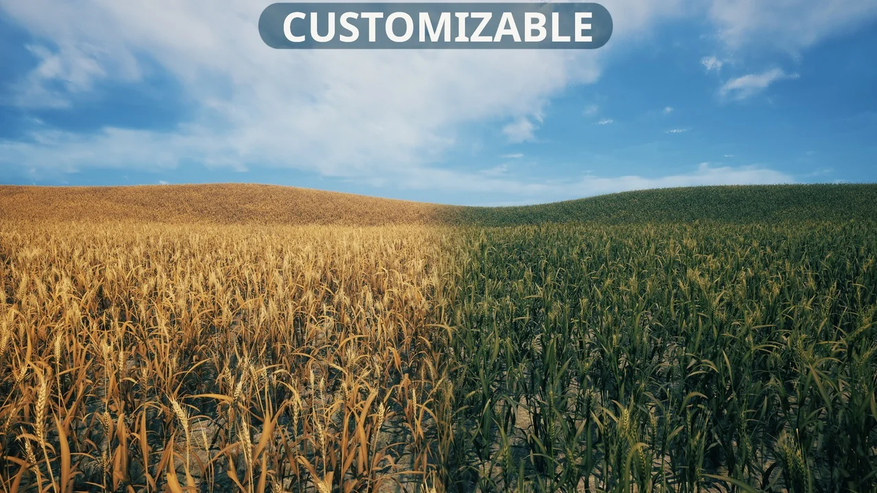 Nanite Foliage – Wheat Field asset