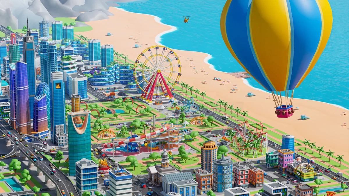 Megacity – Low Poly City 3D Models Pack asset