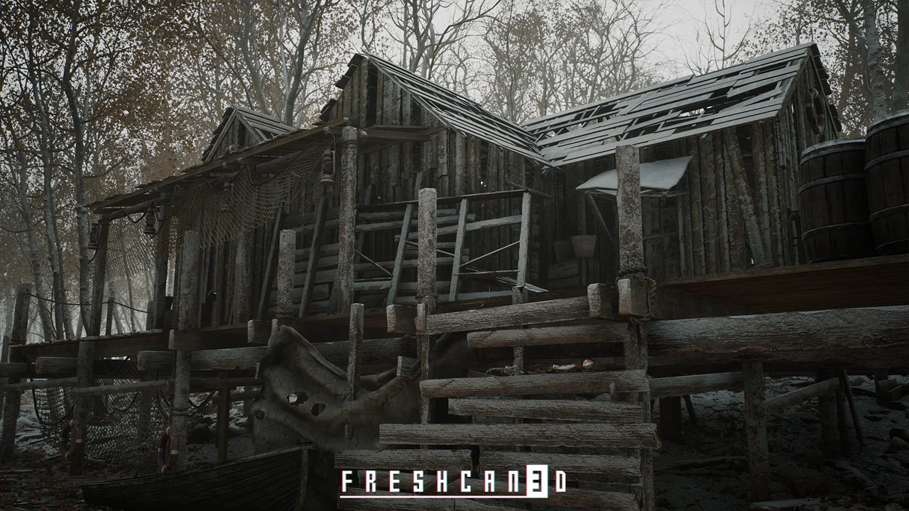 Survival Forest Cabin Bundle (Survival Environment, Forest House, Log House ) asset