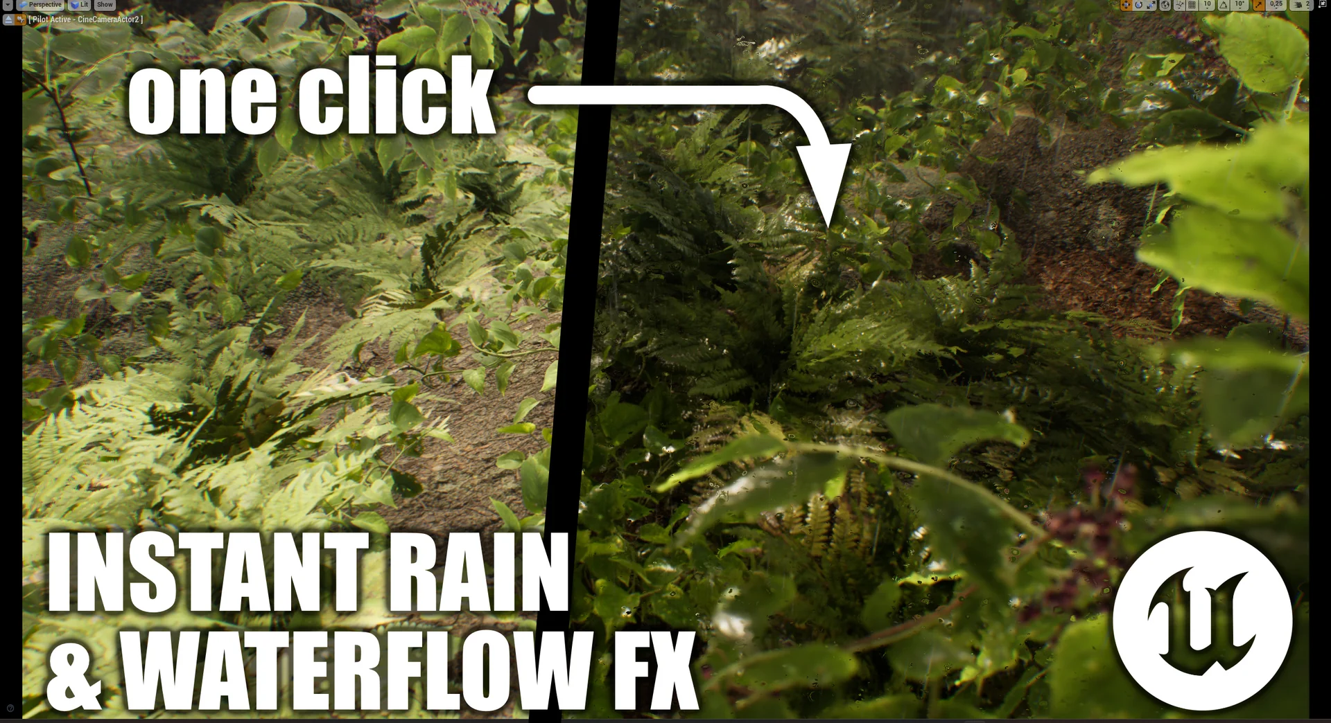 Rain - Water Drop - Flow Material & FX System