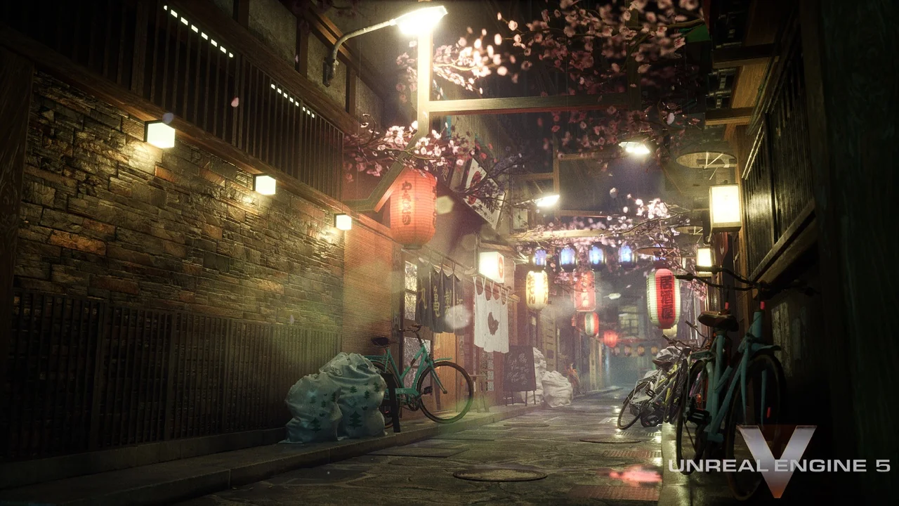 A Japanese alley environment pack asset