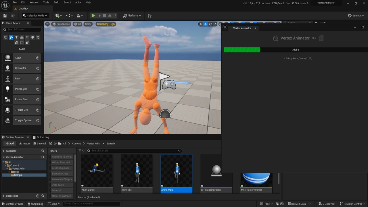 Vertex Animator asset