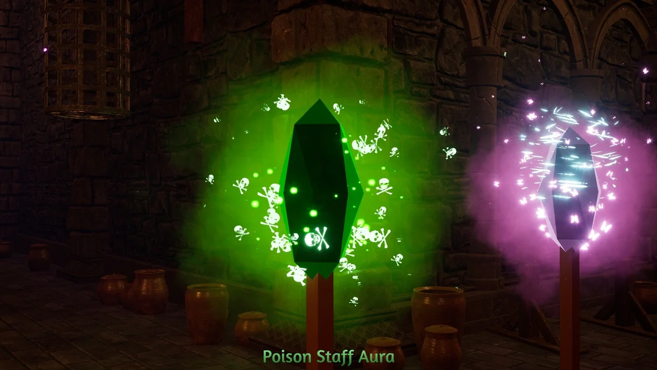 Magical Staff Auras VFX Pack asset