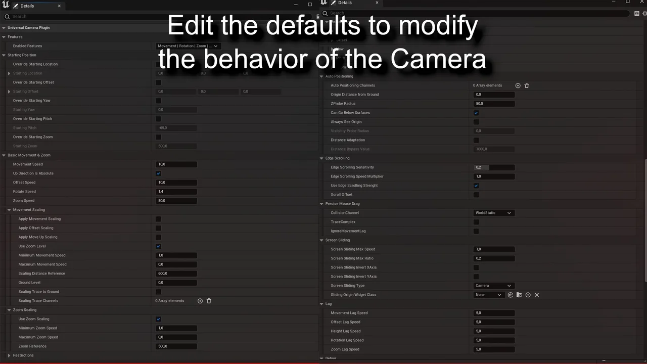 Universal Camera asset