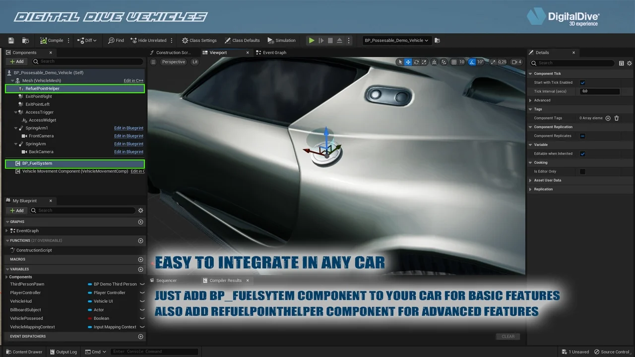 Advanced Fuel System: Multiplayer Vehicle Addon asset
