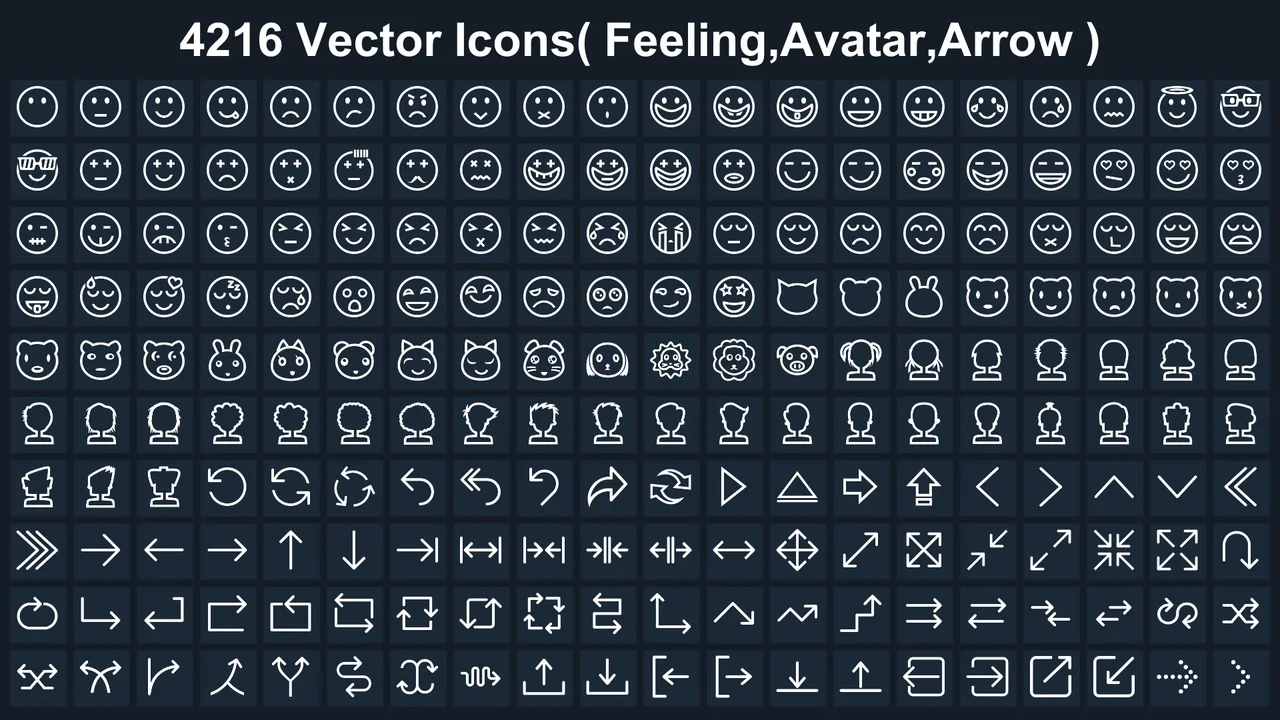Clean Flat GUI Elements asset