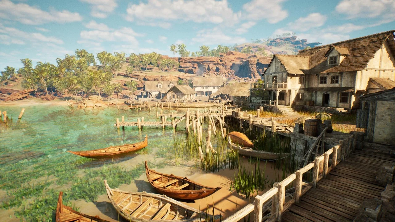 Medieval Seaside Village asset