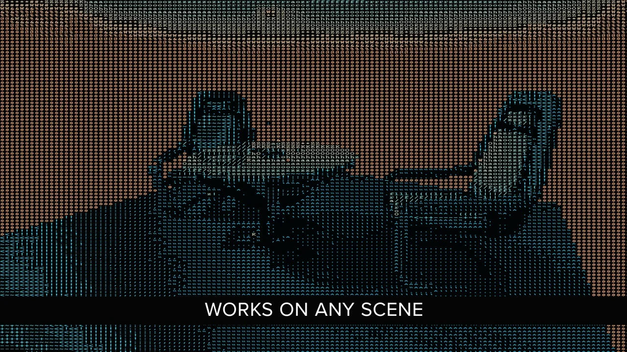 ASCII Post Process Material asset