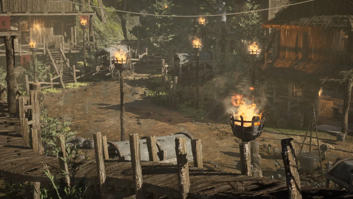 Modular Medieval Bandit Village (Medieval Village, Bandit village, Town) asset