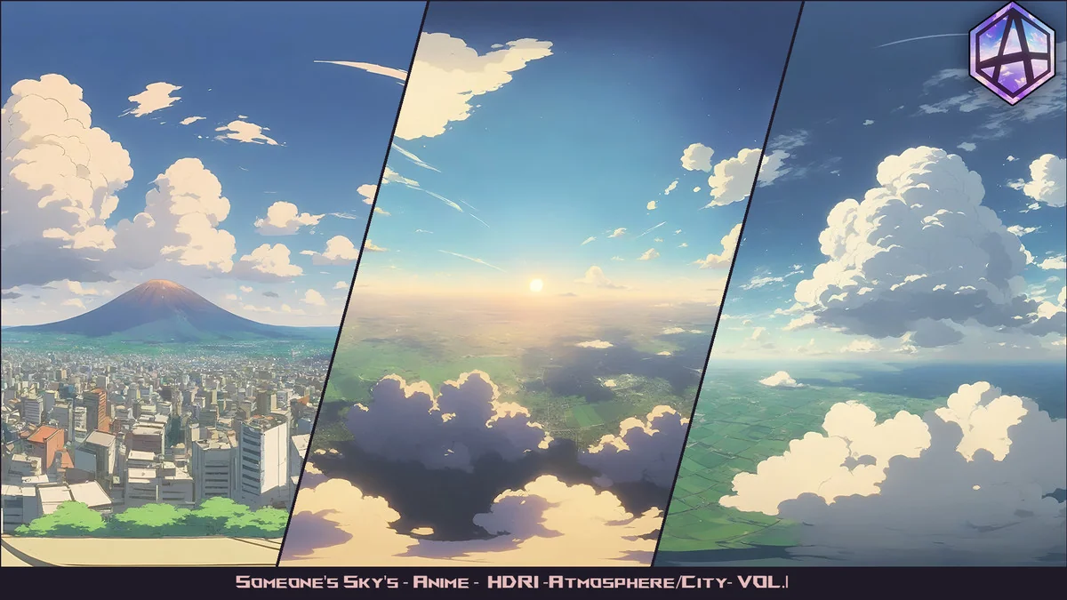 80 HDRI Someone’s Sky’s – Anime – Bundle asset