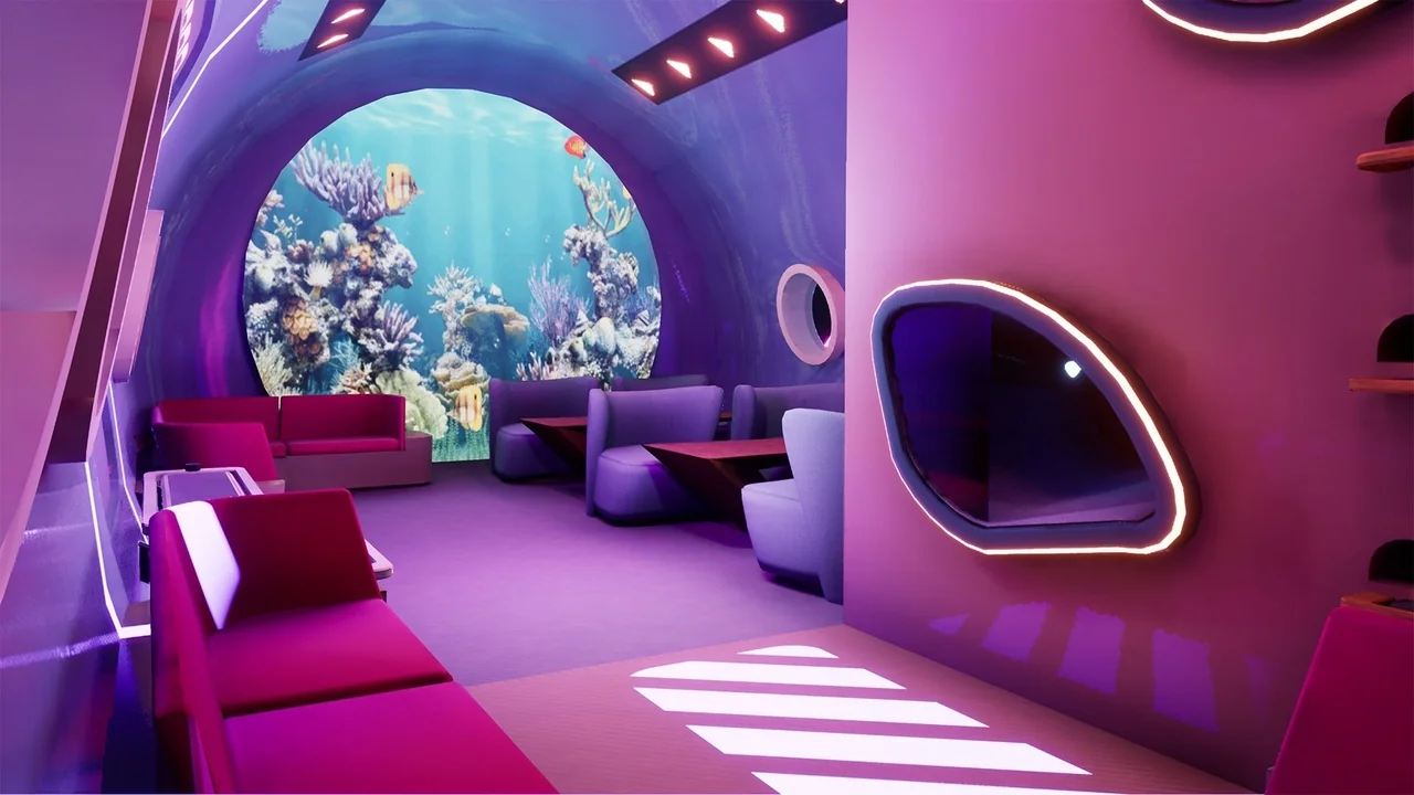 SUBWAY HYPERLOOP TRAIN STATION MODULAR FUTURISTIC SCI FI asset