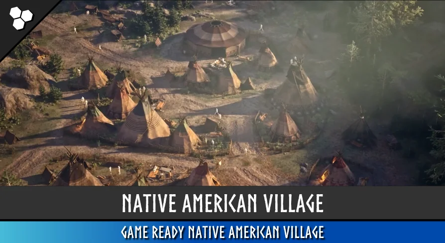 Native American Village (Village, Wild West Village, Mountains, Village)
