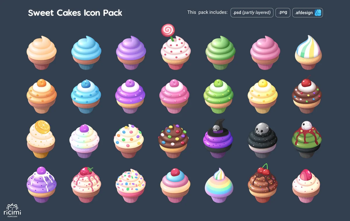 Sweet Cakes Icon Pack asset
