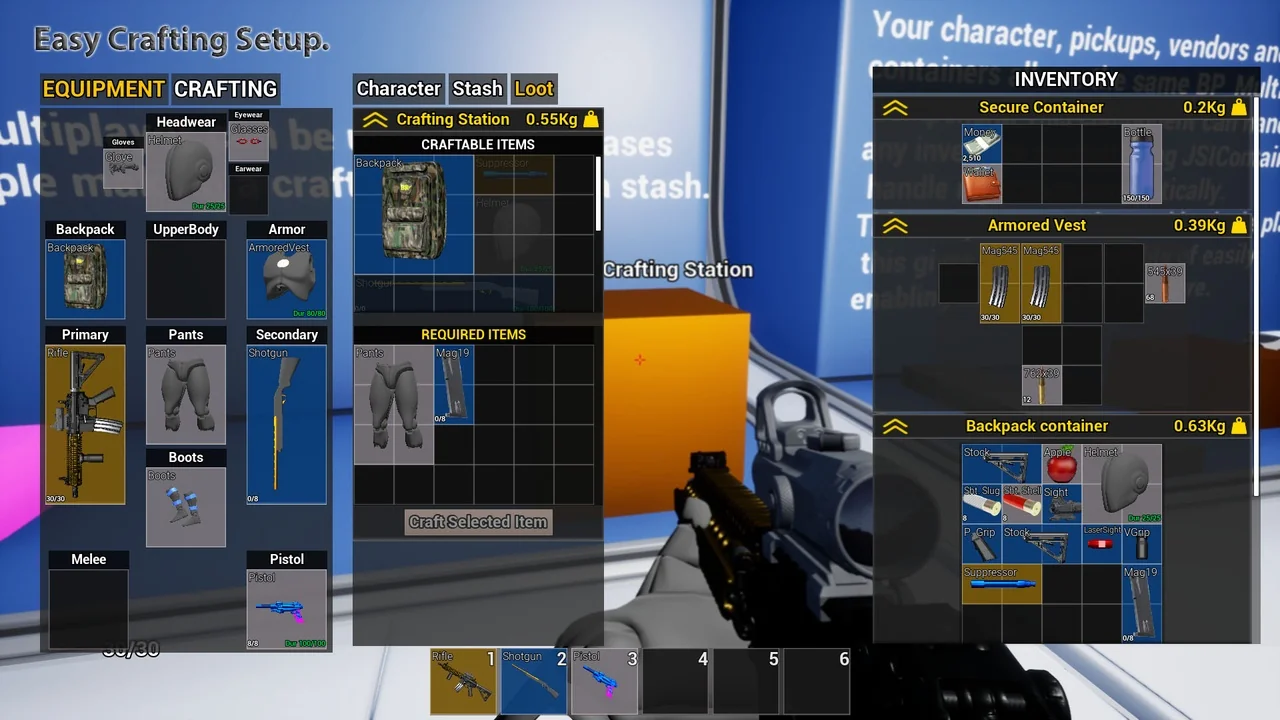 Advanced Jigsaw Inventory system asset