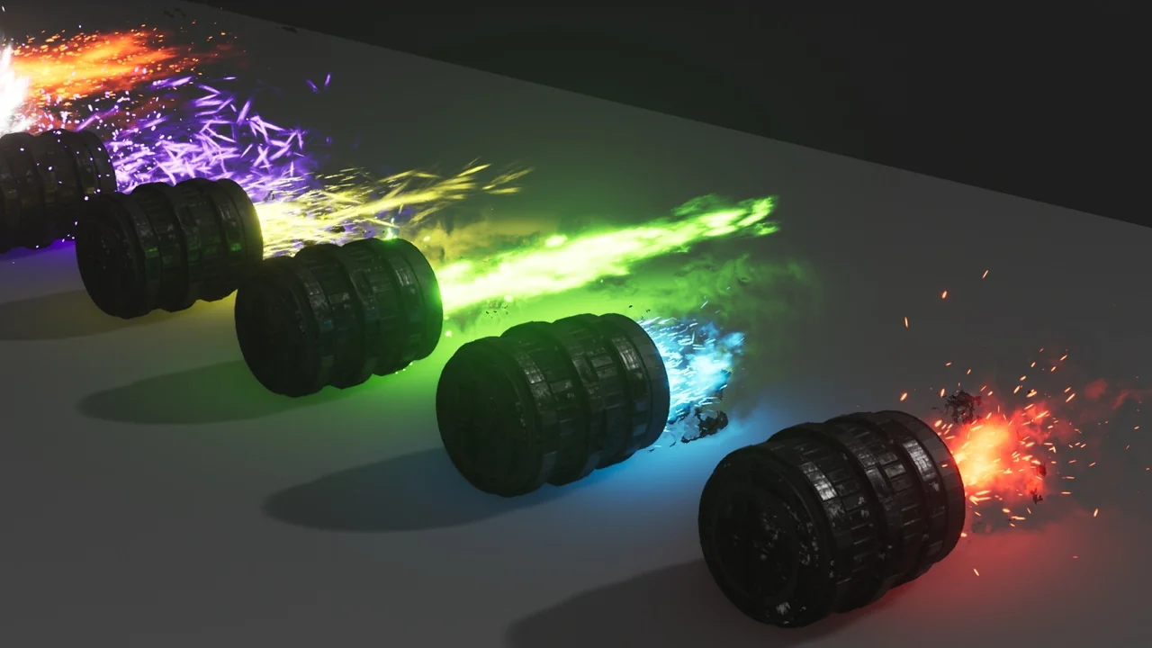 Rocket Thruster Exhaust FX asset