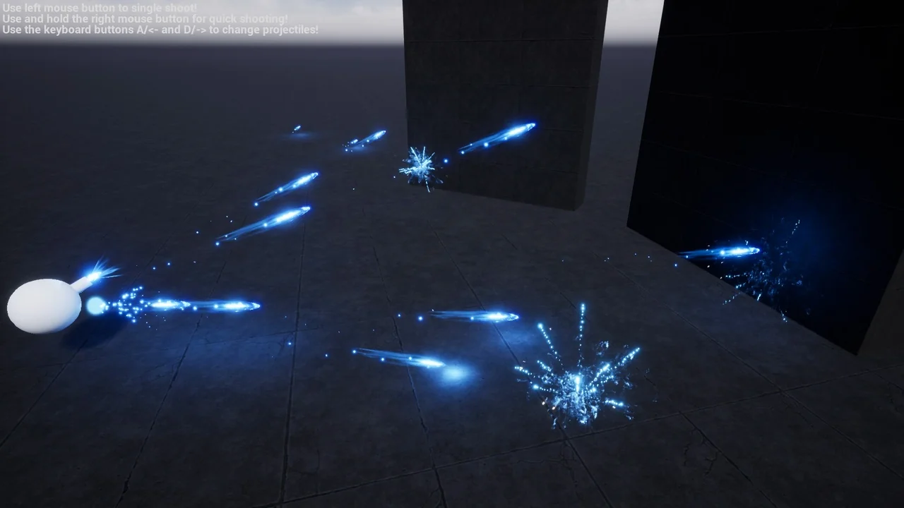 Niagara Projectiles Vol.1 asset