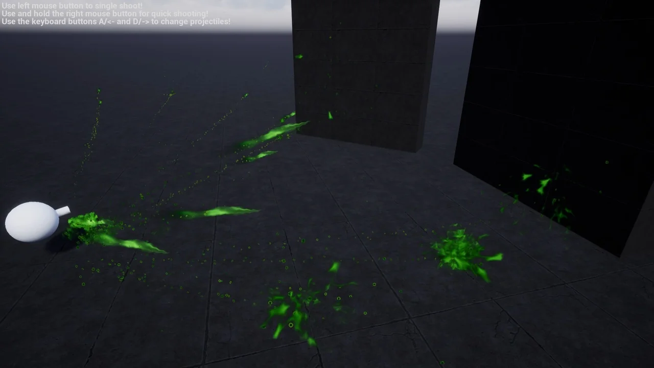 Niagara Projectiles Vol.1 asset