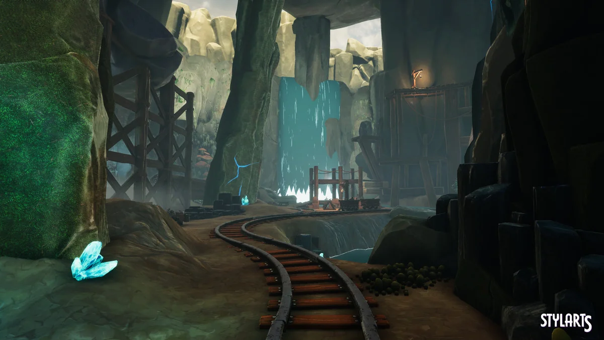 Stylized Lost Cave asset