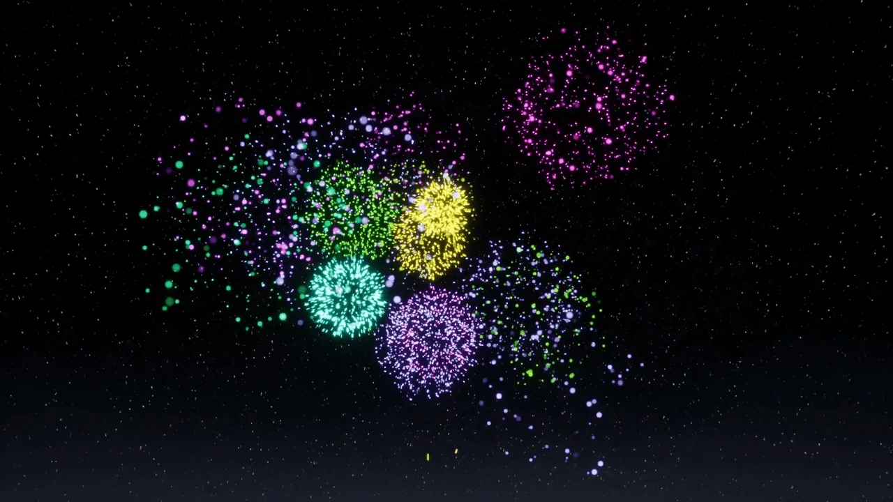 Various Fireworks VFX2 asset