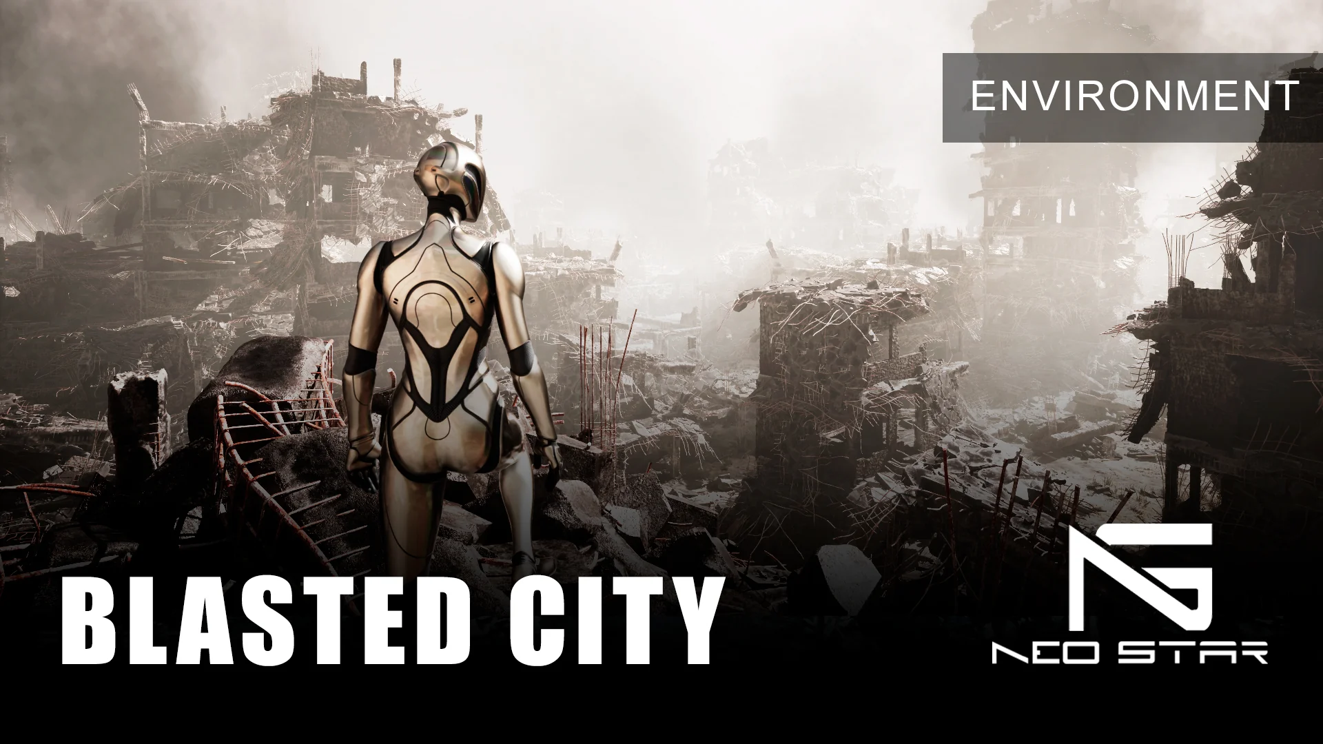 Blasted City - Destroyed Buildings Pack