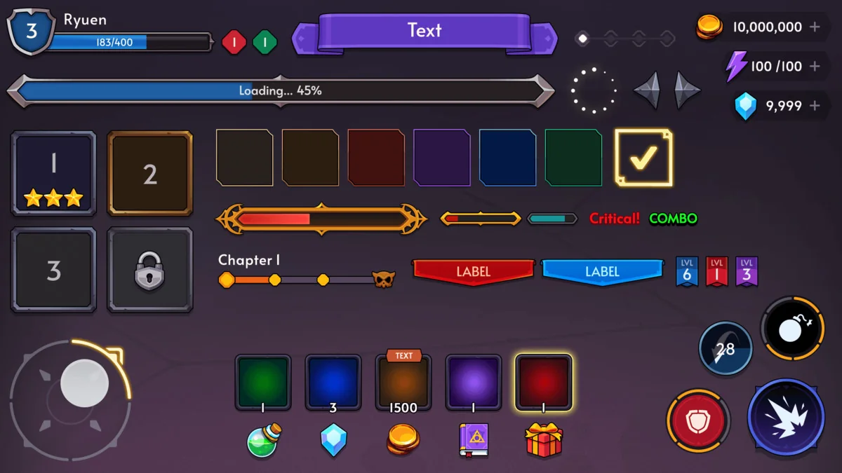 GUI Pro – Fantasy RPG asset