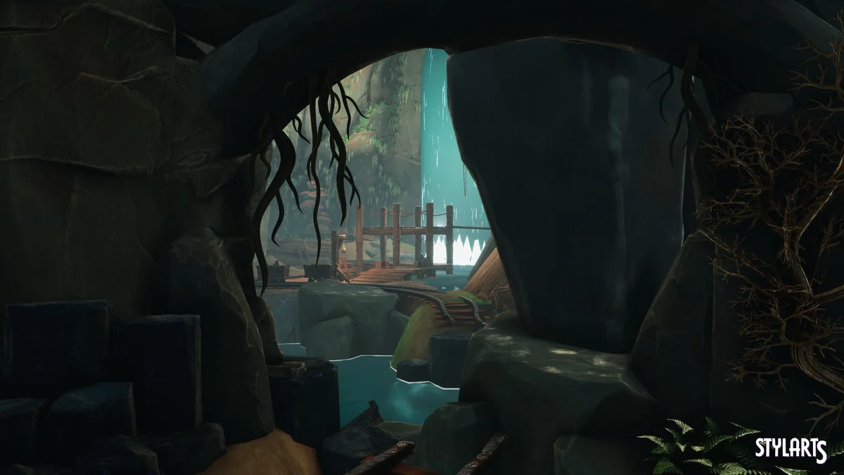 Stylized Lost Cave asset