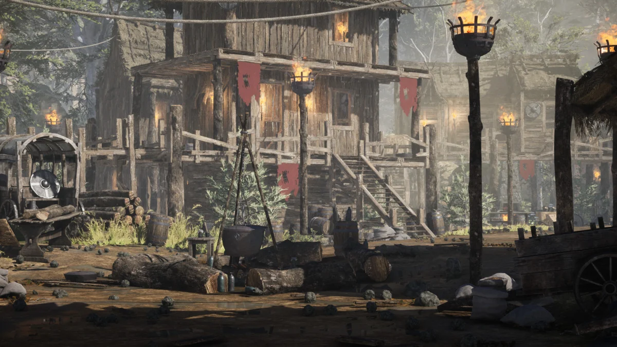 Modular Medieval Bandit Village (Medieval Village, Bandit village, Town) asset