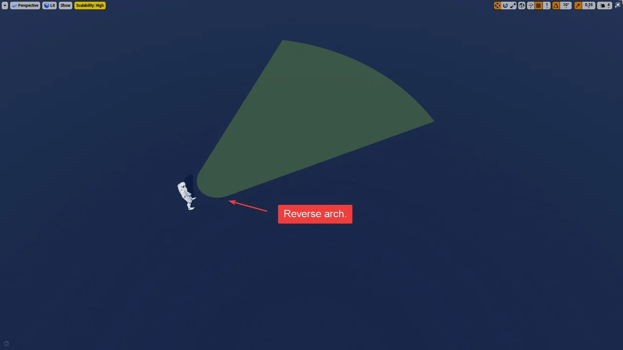 Line Of Sight. Dynamic mesh. asset