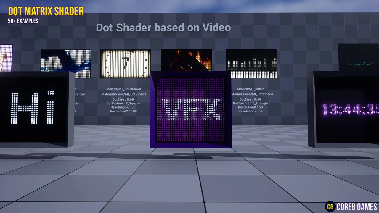 Dot Matrix Shader Pack asset