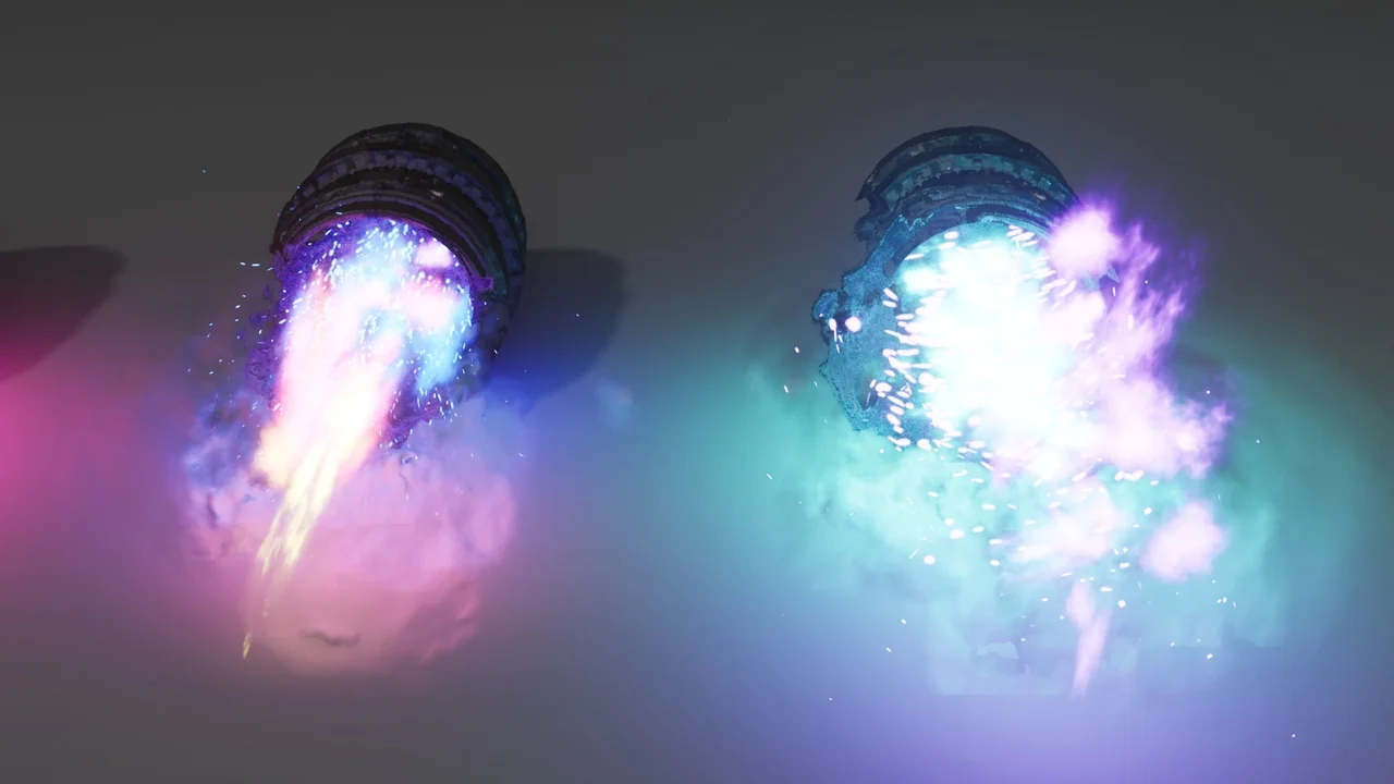 Rocket Thruster Exhaust FX asset
